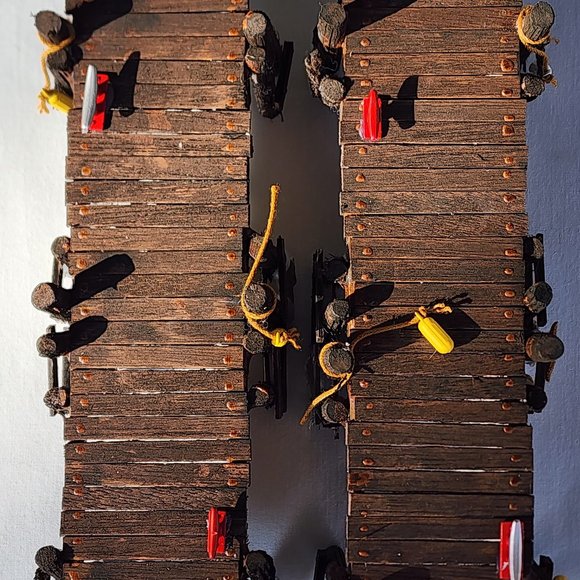 Vintage Lemax Village Collection 2001 Wooden Piers Set of 2 Retired/Discontinued - Picture 4 of 14